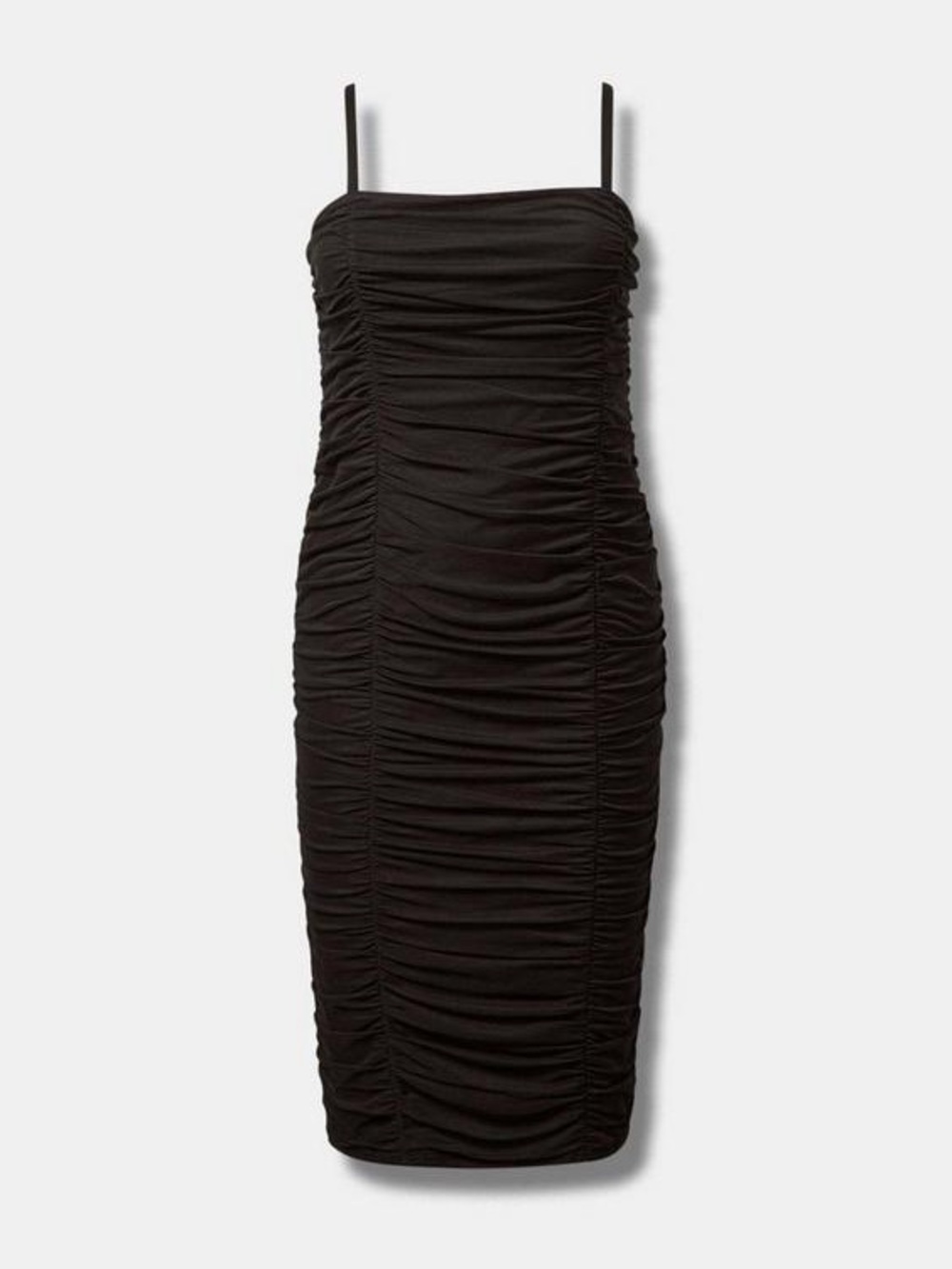 Torrid Midi Mesh Shirred Bodycon Dress | 0X